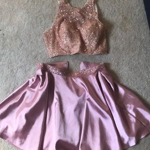 super cute 2 piece hoco dress